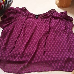 Purple short sleeve shirt